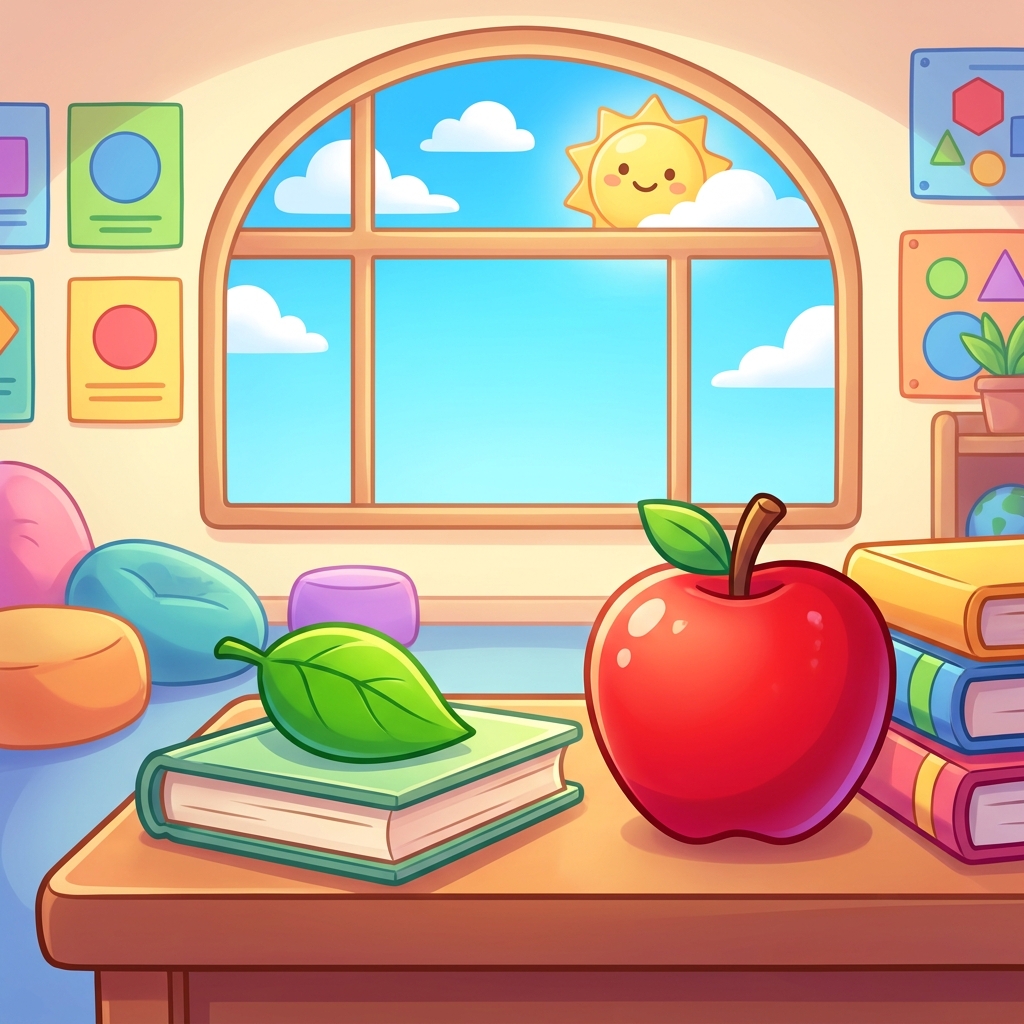 Some adjectives tell us how we feel inside. This sun is a friend. Look at the happy sun. Happy is an adjective. It tells us.