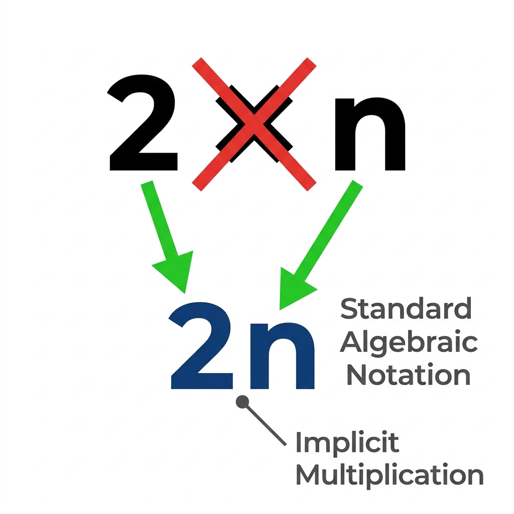 Twice a number can be written as 2n. This is an expression because it shows 2 multiplied by a variable n. It is an example.