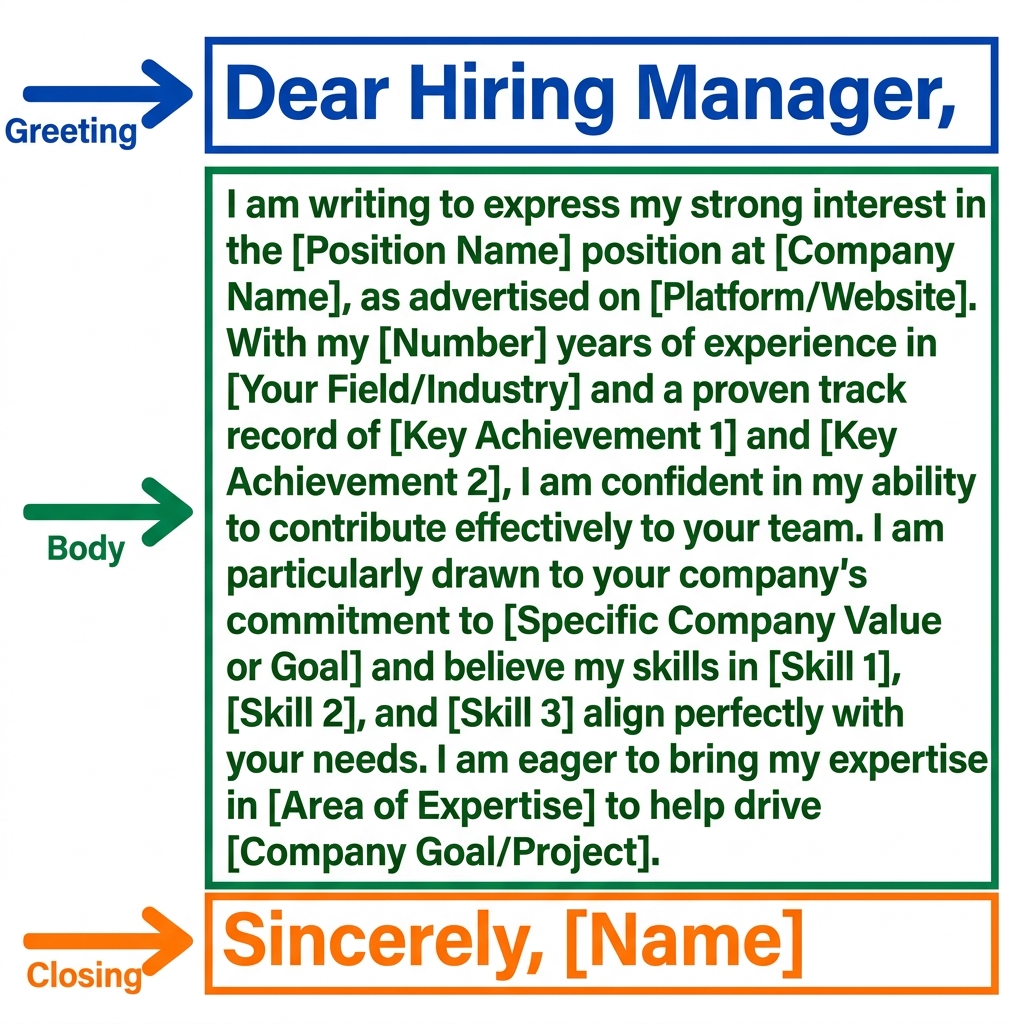 A professional cover letter uses clear, organized paragraphs to explain why you are a good fit for a job. It is structured.